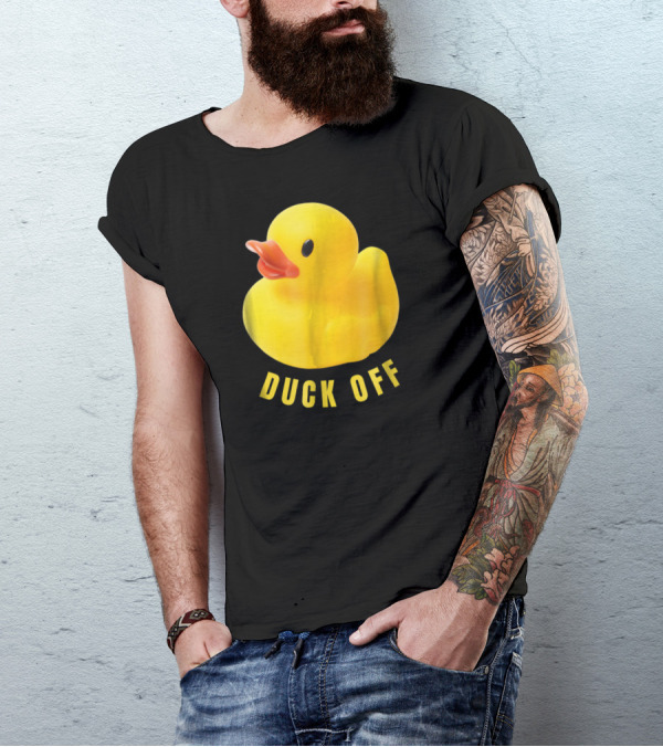DUCK OFF Cute Duck Rubber Duckling T-Shirt