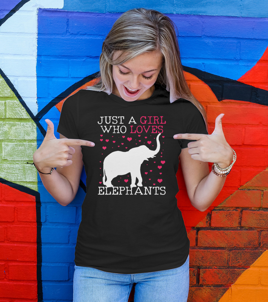 Just A Girl Who Loves Elephants T-Shirt