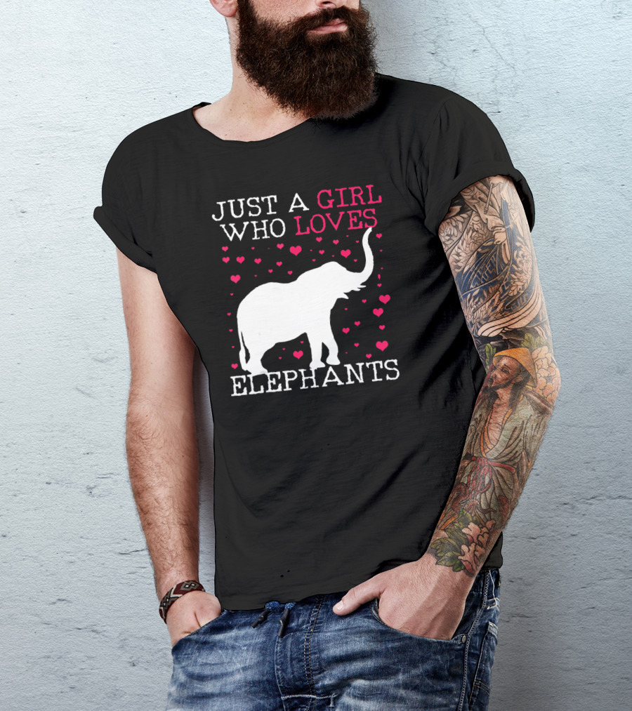Just A Girl Who Loves Elephants T-Shirt
