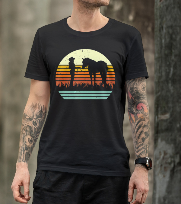 Vintage Retro Halter Horse Show T-Shirt