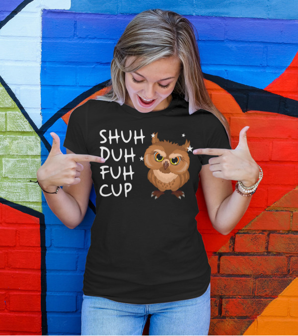SHUH DUH FUH CUP Owl With Stars T-Shirt