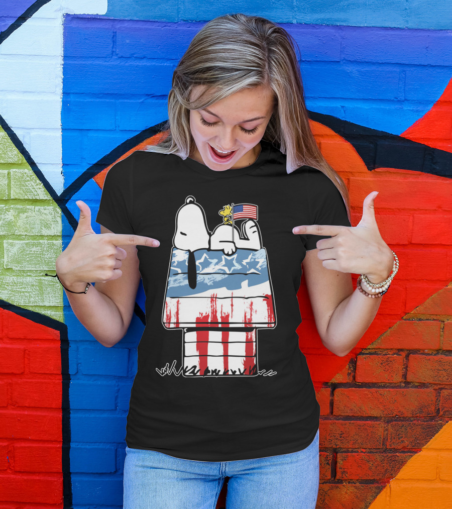 America Snoopy Patriotic The Peanuts Movie Homeland T-Shirt