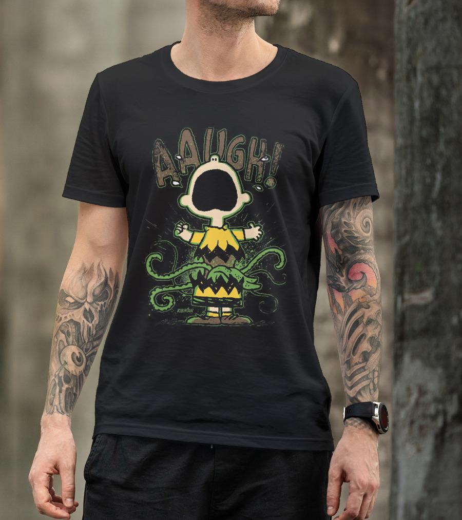 Charlie Brown Aaaugh The Peanuts Movie Snoopy T-Shirt