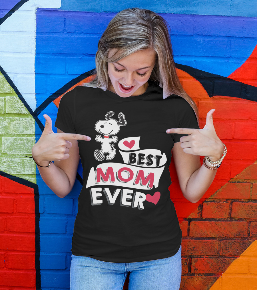 Best Mom Ever Snoopy Mother's Day Peanuts Movie T-Shirt