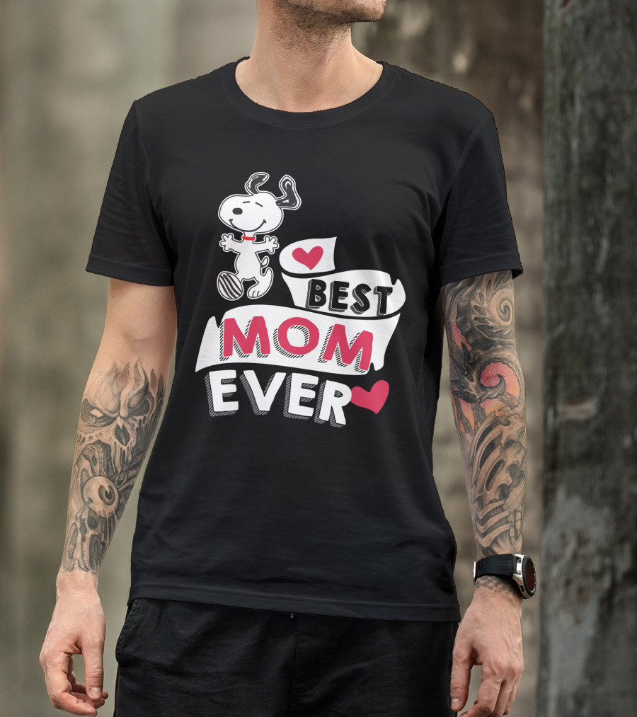 Best Mom Ever Snoopy Mother's Day Peanuts Movie T-Shirt
