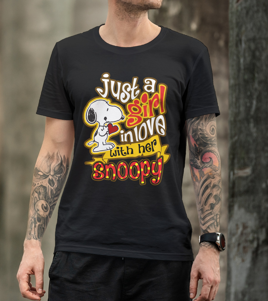 Just A Girl In Love With Her Snoopy Peanuts Movie T-Shirt
