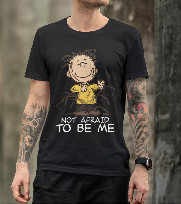 Not Afraid To Be Me Peanuts Movie Charlie Brown T-Shirt