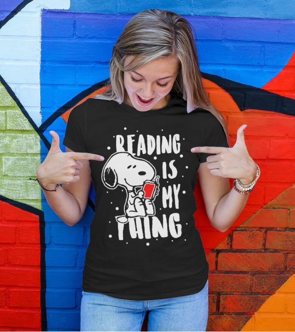 Reading Is My Thing Snoopy The Peanuts Movie T-Shirt