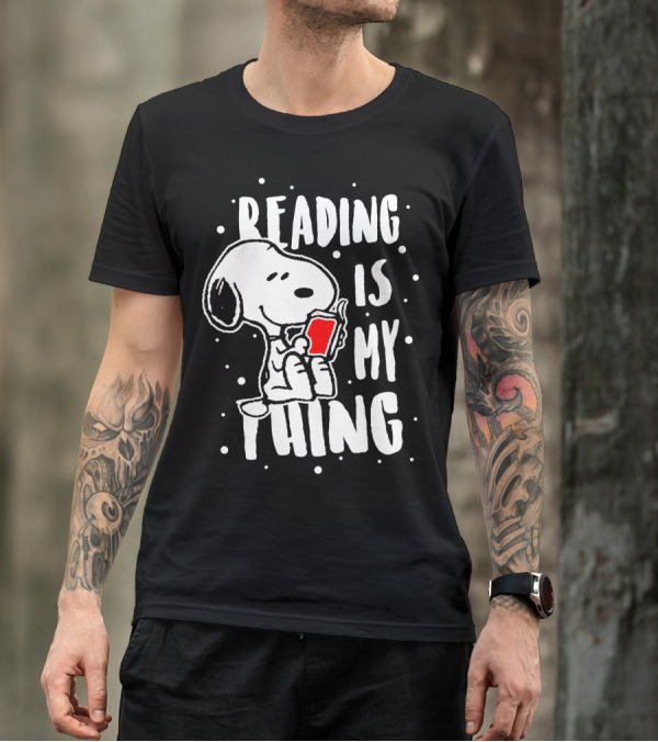 Reading Is My Thing Snoopy The Peanuts Movie T-Shirt