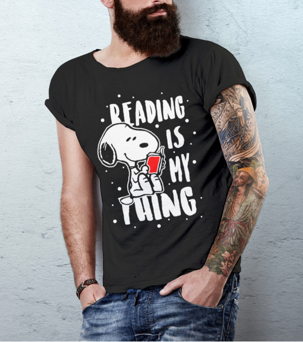 Reading Is My Thing Snoopy The Peanuts Movie T-Shirt