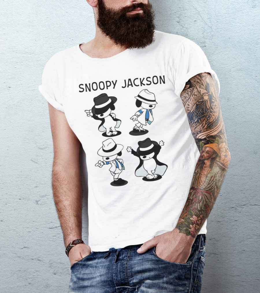 Snoopy Jackson Dancing Moves Peanuts Movie T-Shirt