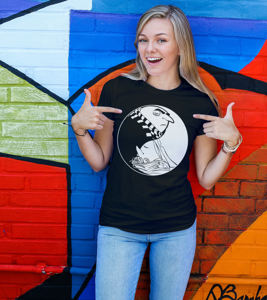 Gru And Dru Yin Yang Minions Despicable Me Sibling Symbol Harmony T-Shirt