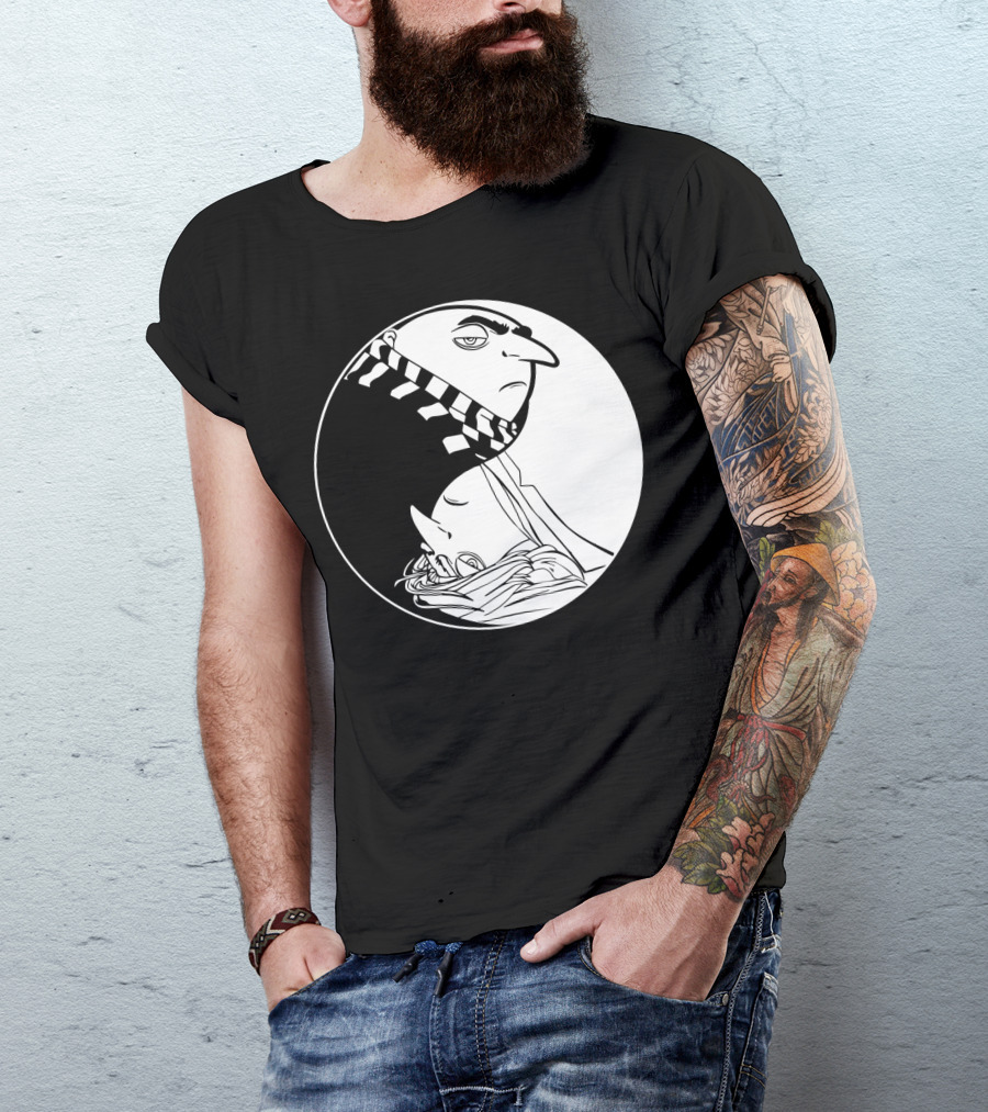 Gru And Dru Yin Yang Minions Despicable Me Sibling Symbol Harmony T-Shirt