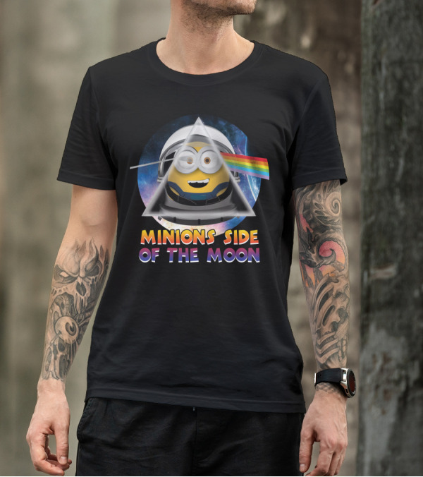 Minions Side Of The Moon Despicable Me Parody Pink Floyd T-Shirt