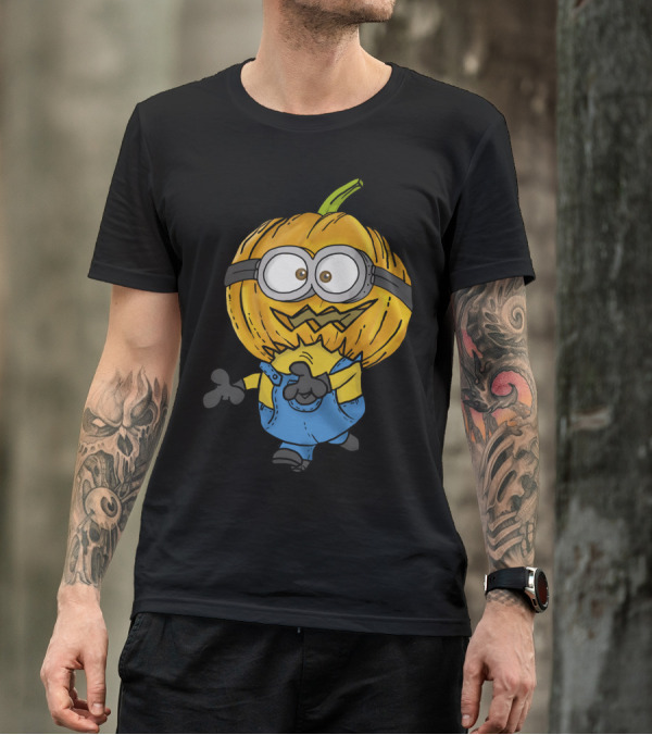 Pumpkin Head Minion Halloween Despicable Me Fun T-Shirt