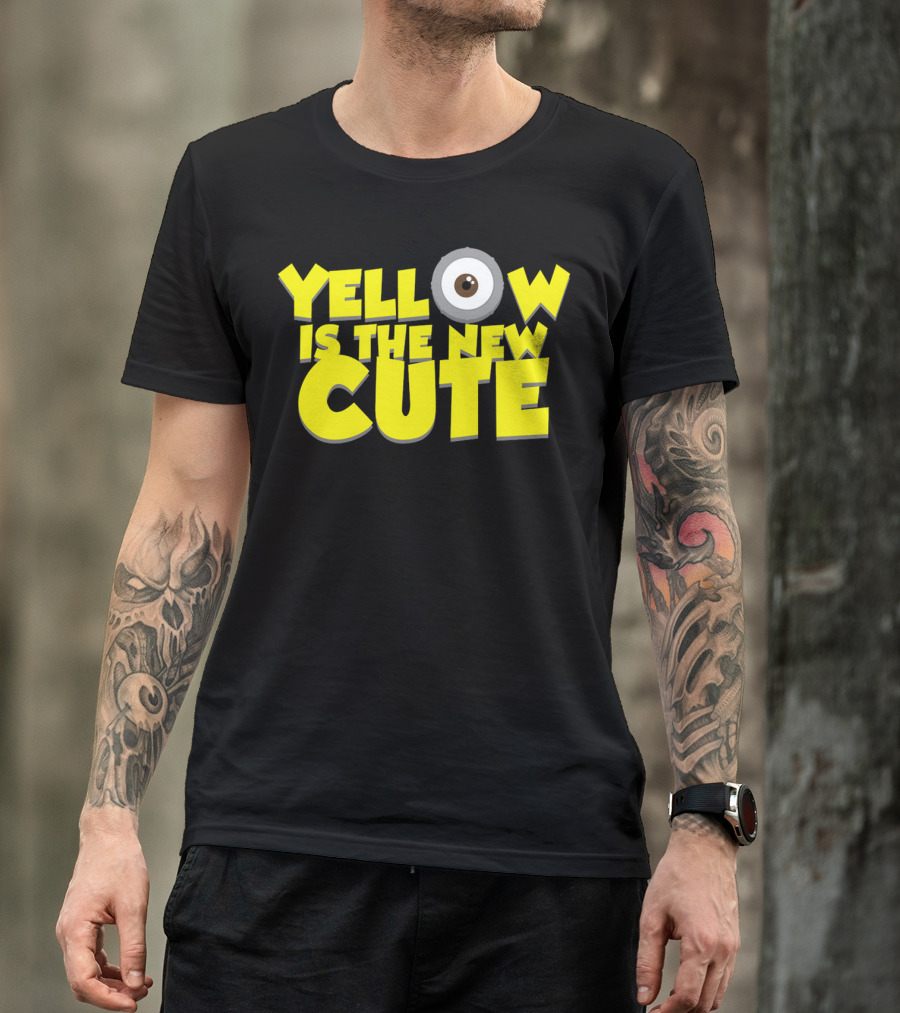 Yellow Is The New Cute Despicable Me Minions Eye T-Shirt
