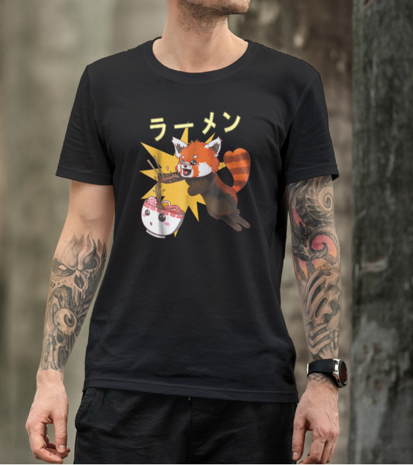 Red Panda Ramen Noodle Lover T-Shirt