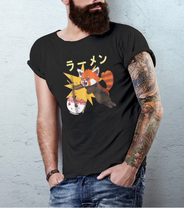 Red Panda Ramen Noodle Lover T-Shirt