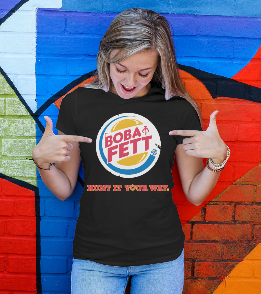 Hunt It Your Way Boba Fett Star Wars Burger T-Shirt