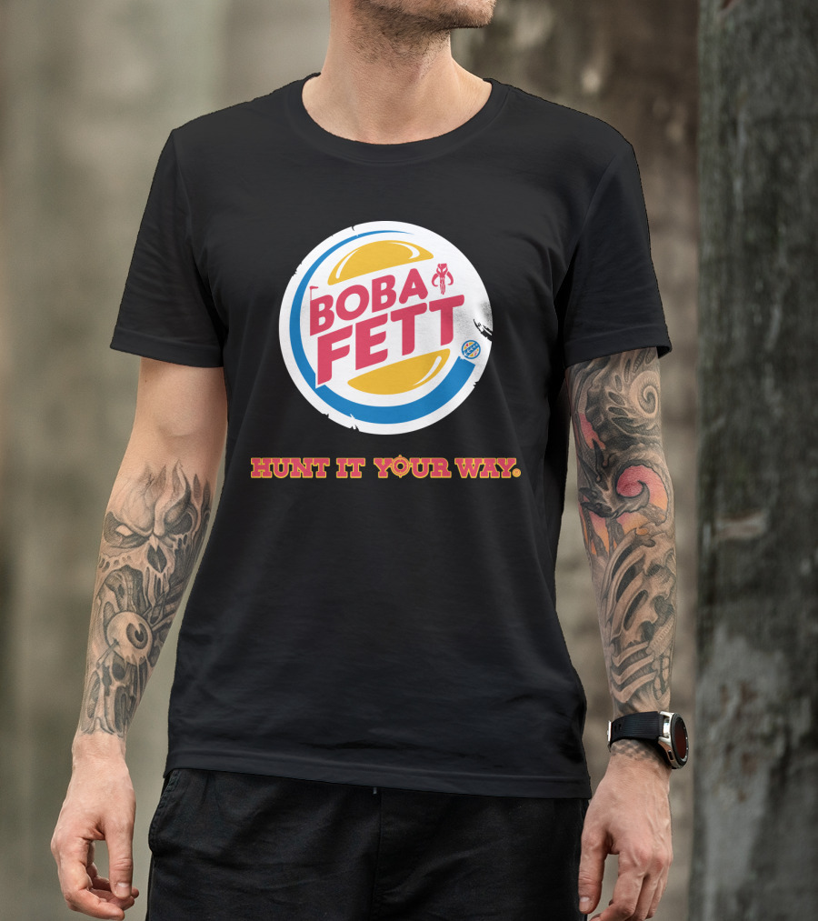 Hunt It Your Way Boba Fett Star Wars Burger T-Shirt