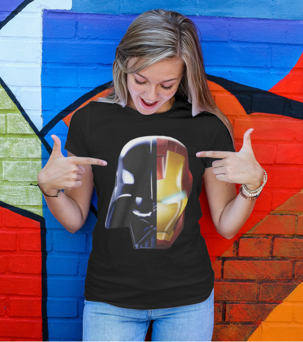 Iron Darth Man Vader Star Wars Marvel Mashup T-Shirt
