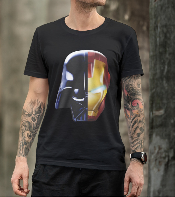 Iron Darth Man Vader Star Wars Marvel Mashup T-Shirt
