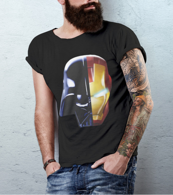 Iron Darth Man Vader Star Wars Marvel Mashup T-Shirt