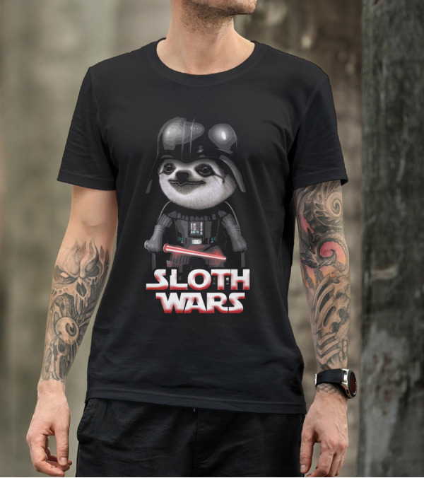 Sloth Wars Funny Darth Vader Star Wars T-Shirt