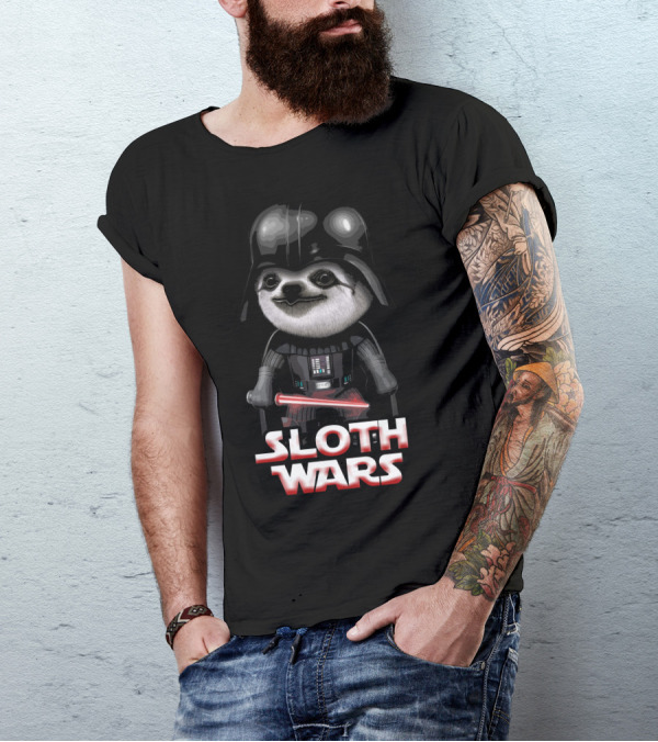 Sloth Wars Funny Darth Vader Star Wars T-Shirt