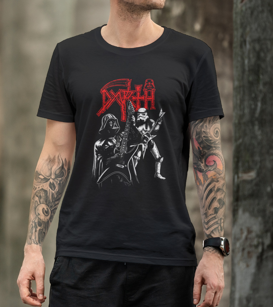 Darth Vader Star Wars Sith Rock Band Guitar Stormtrooper T-Shirt