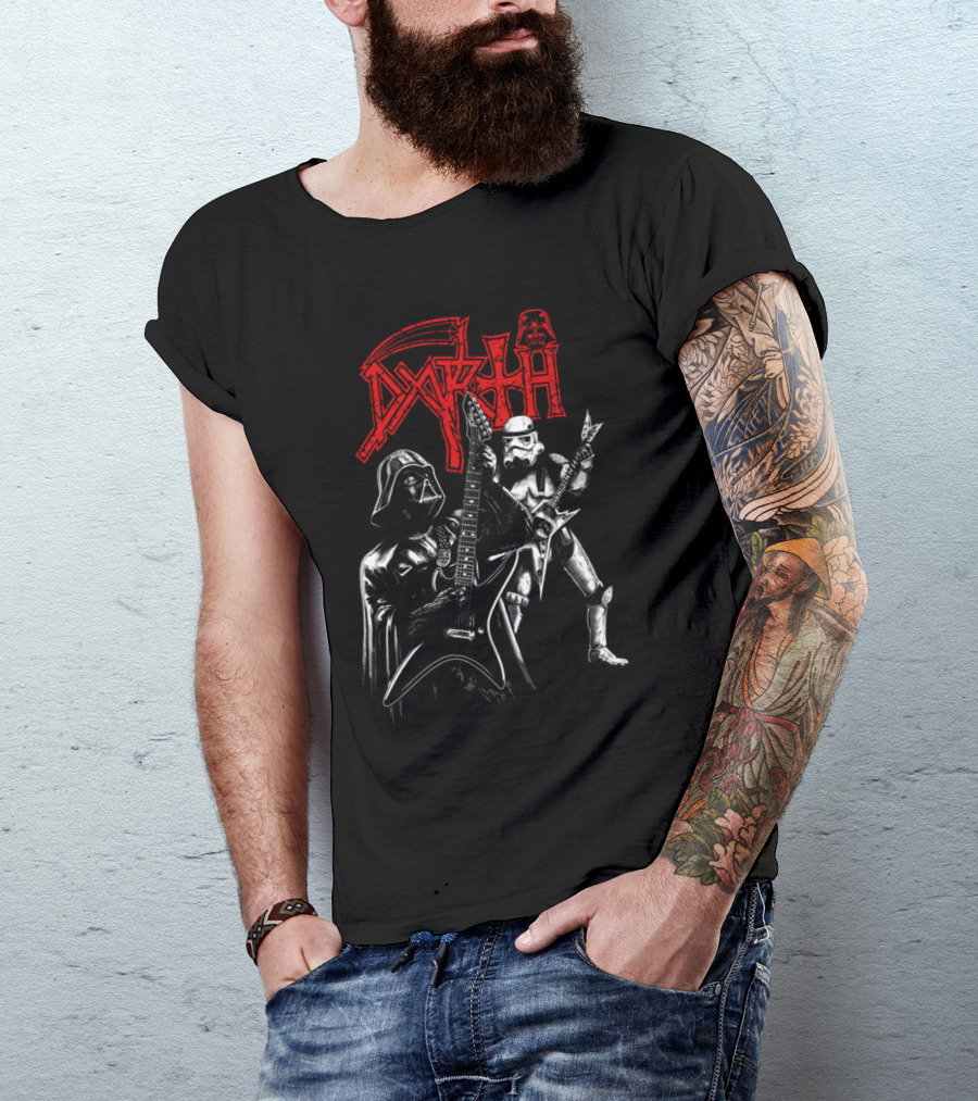 Darth Vader Star Wars Sith Rock Band Guitar Stormtrooper T-Shirt