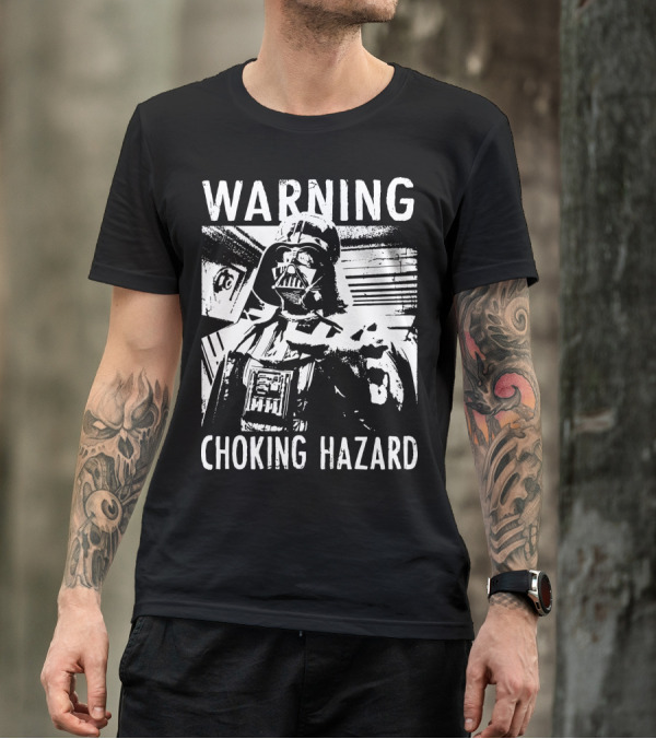 Warning Choking Hazard Darth Vader Star Wars T-Shirt