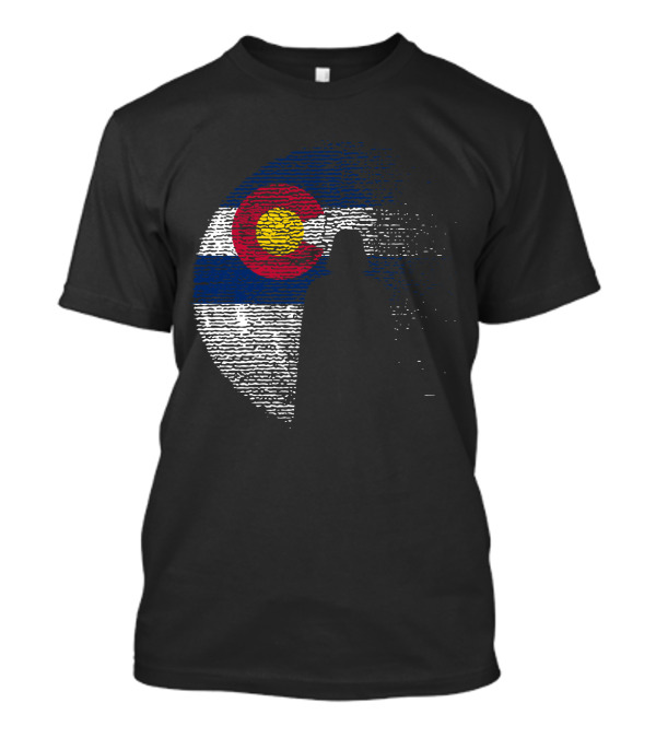 Colorado State Flag Darth Vader Death Star Moon T-Shirt