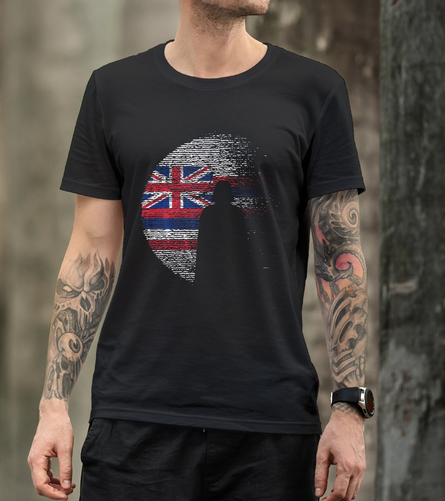 Hawaii State Flag Star Wars Death Star Vader T-Shirt