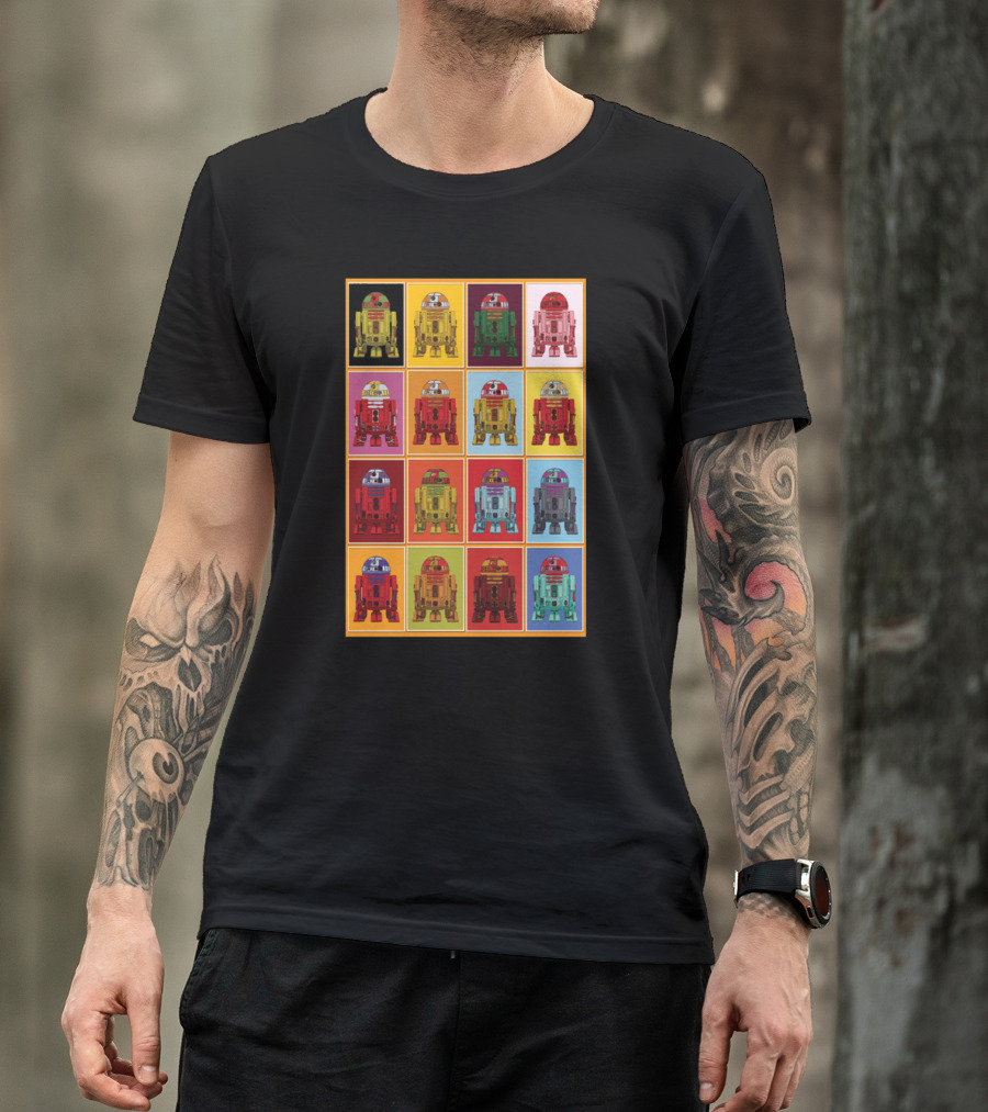 Retro Classic R2 D2 Droids Star Wars Pop T-Shirt