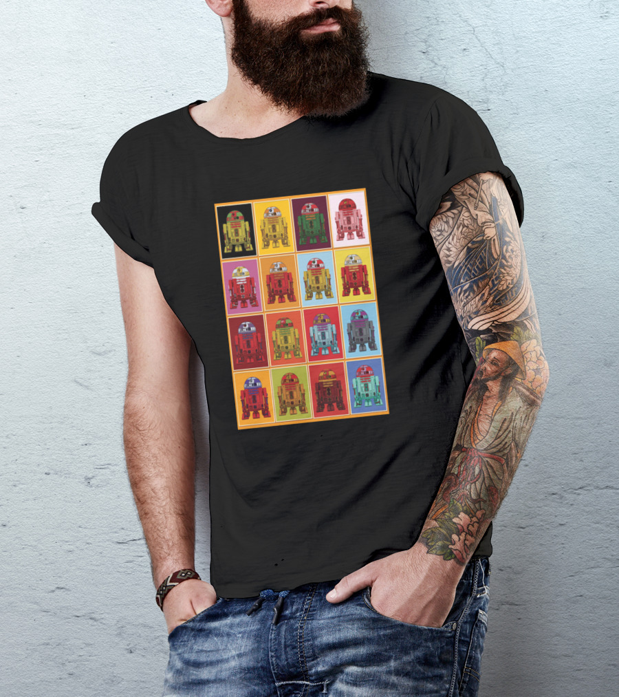 Retro Classic R2 D2 Droids Star Wars Pop T-Shirt