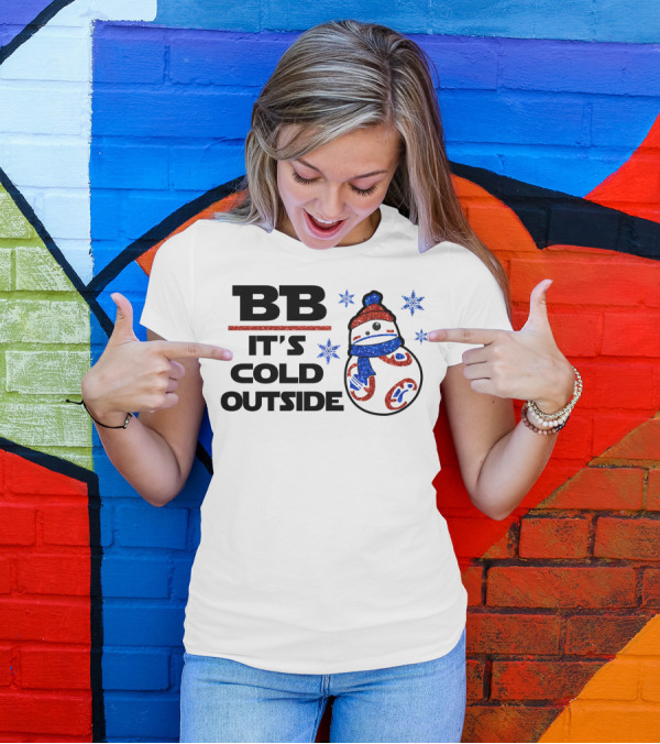 BB-8 It's Cold Outside Winter Holiday Droids Star Wars T-Shirt