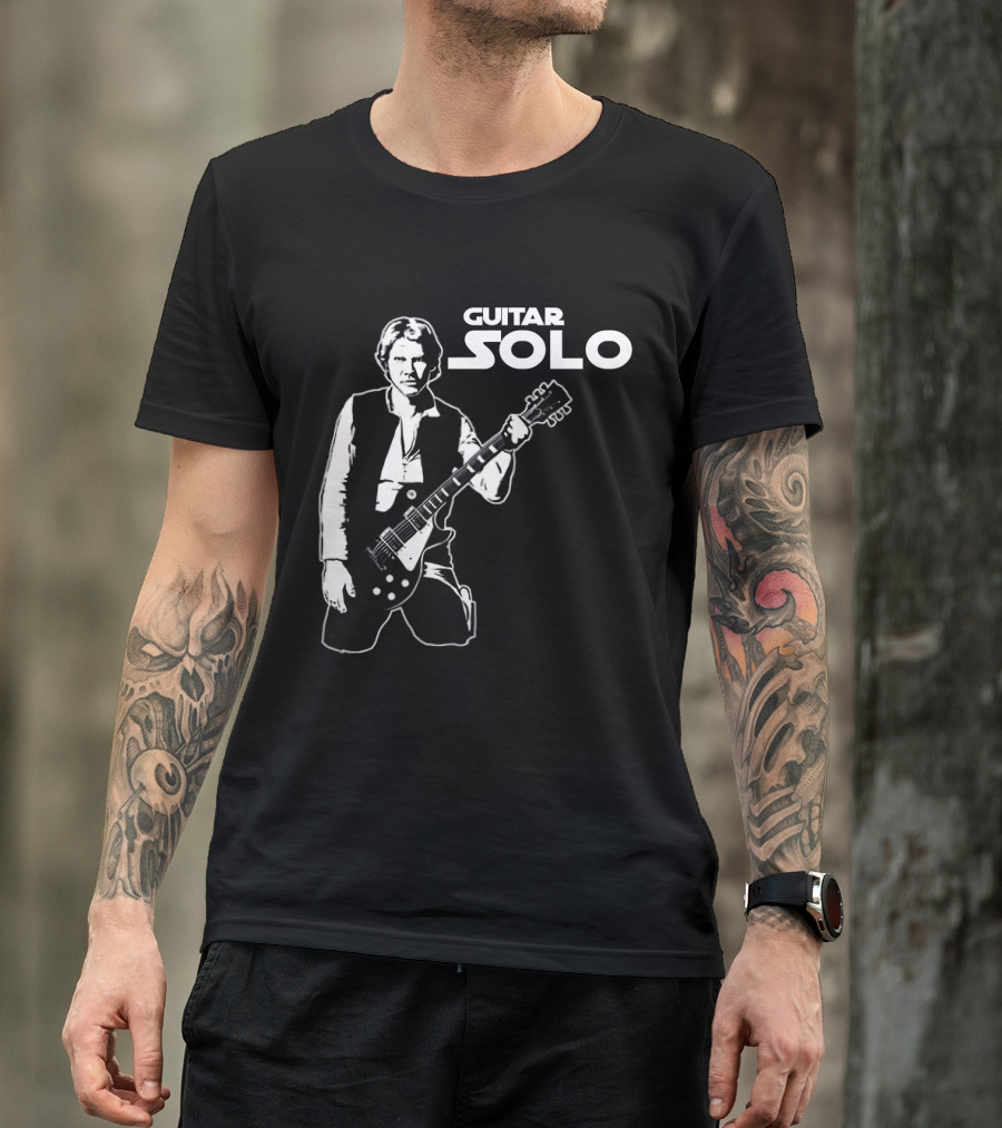 Guitar Solo Star Wars Han Solo With Guitar T-Shirt