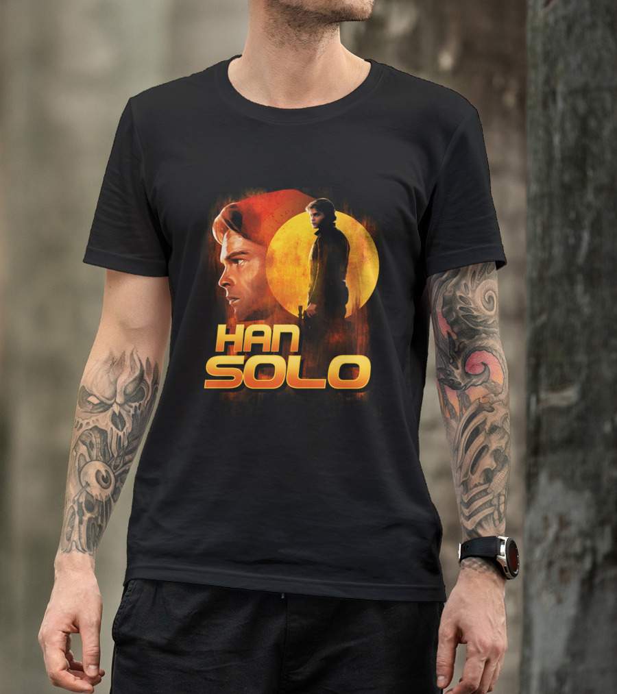 Young And Wild Han Solo Star Wars Iconic Character Graphics T-Shirt
