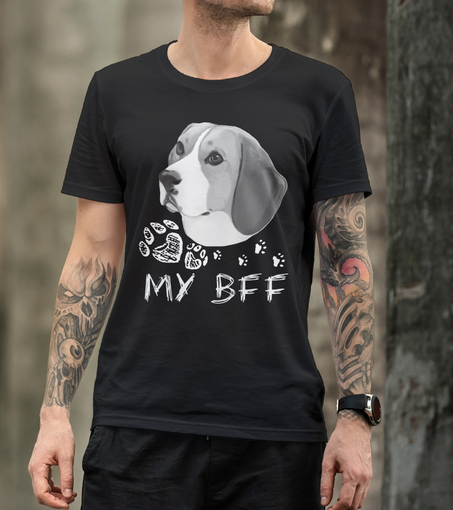 Beagle My BFF Paw Prints T-Shirt