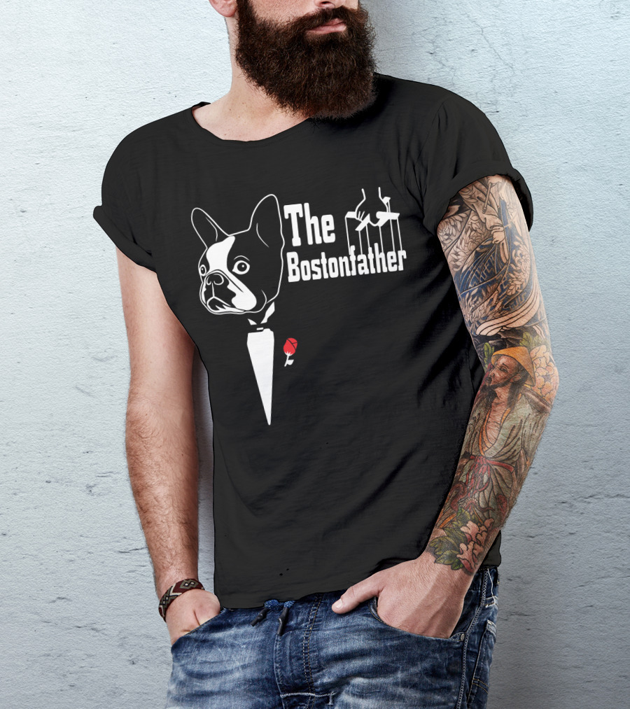 The Bostonfather Boston Terrier Mashup T-Shirt