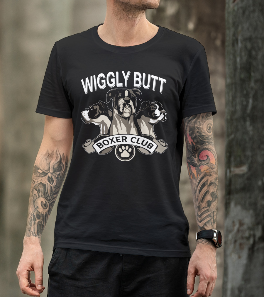 Wiggly Butt Boxer Club Paw Trio T-Shirt