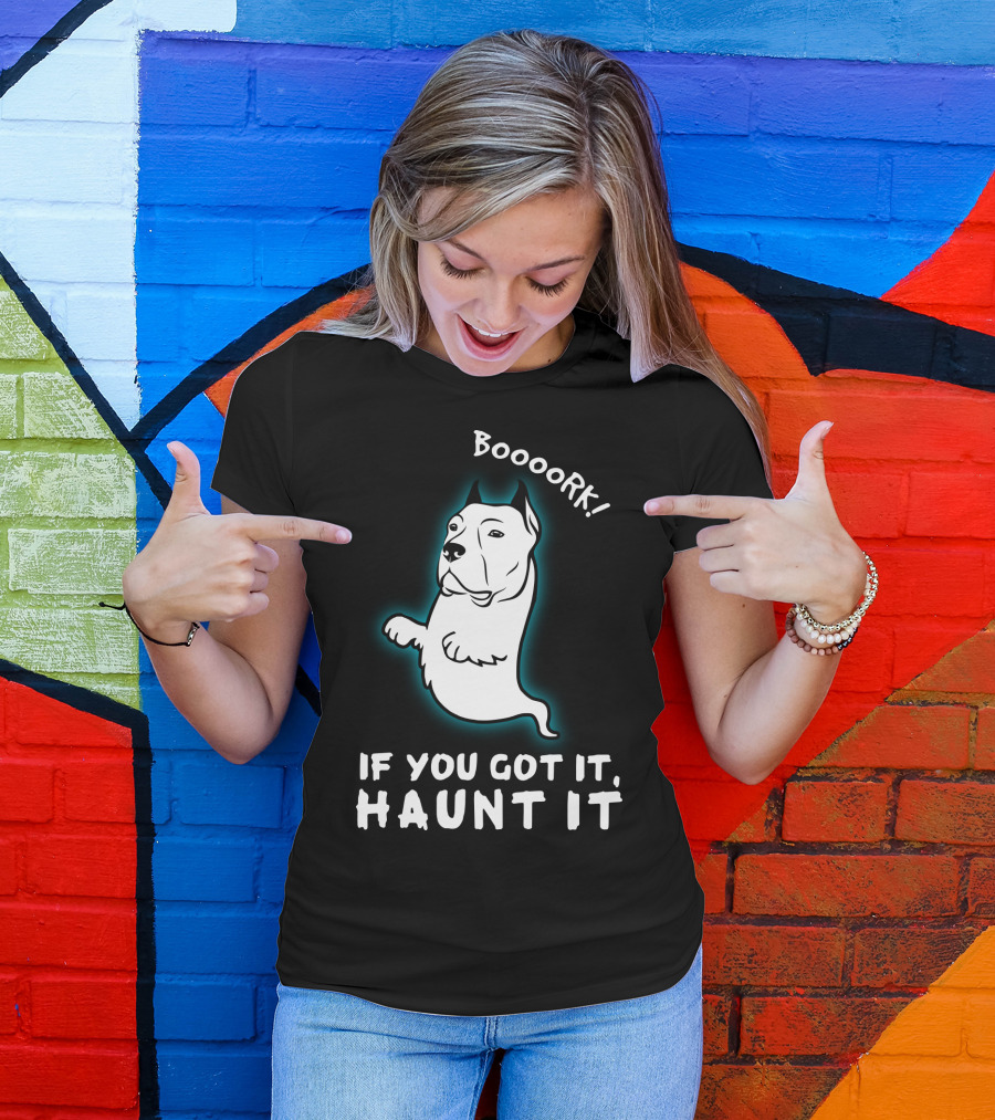Boooork If You Got It Haunt It Ghost Dog T-Shirt