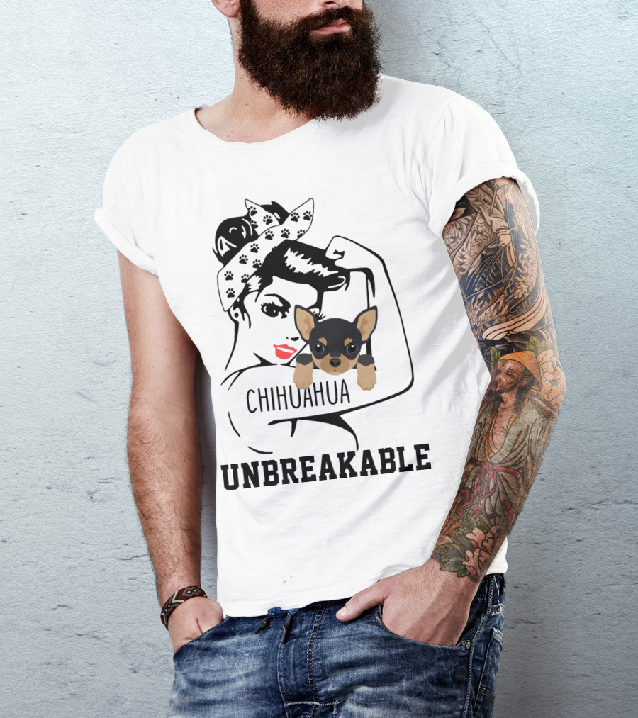 Chihuahua Unbreakable Rosie The Riveter T-Shirt