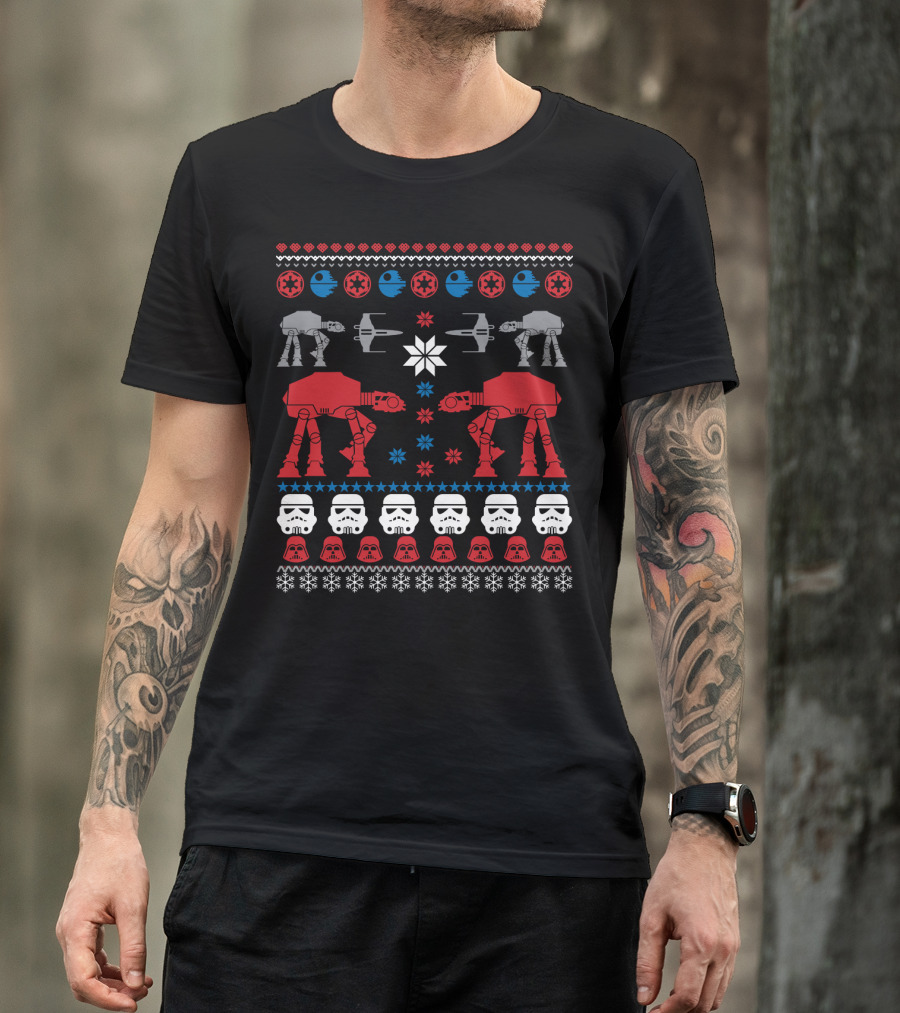 Star Wars Civil War AT-ATs Tie Fighters And Stormtroopers T-Shirt