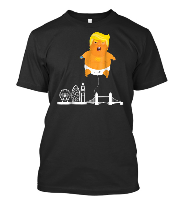 Trump Baby Blimp Over London Icons T-Shirt