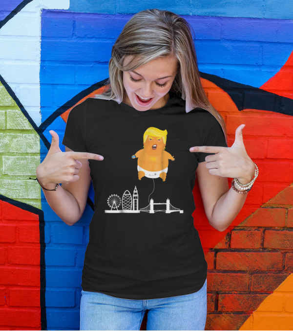 Trump Baby Blimp Over London Icons T-Shirt