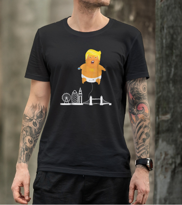 Trump Baby Blimp Over London Icons T-Shirt