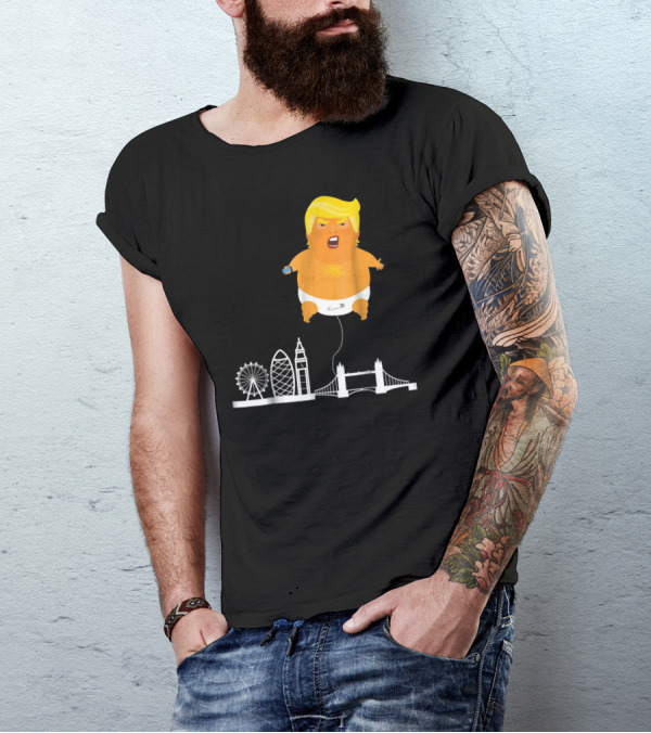 Trump Baby Blimp Over London Icons T-Shirt