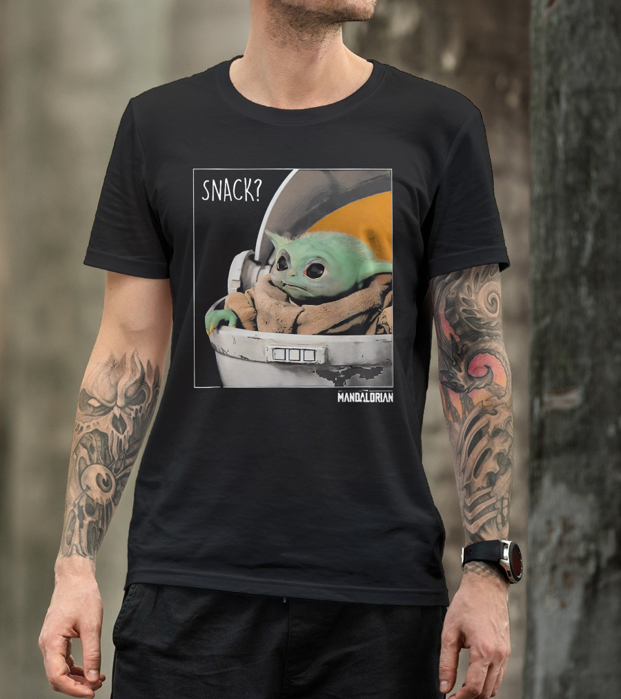 Snack Baby Yoda The Mandalorian T-Shirt